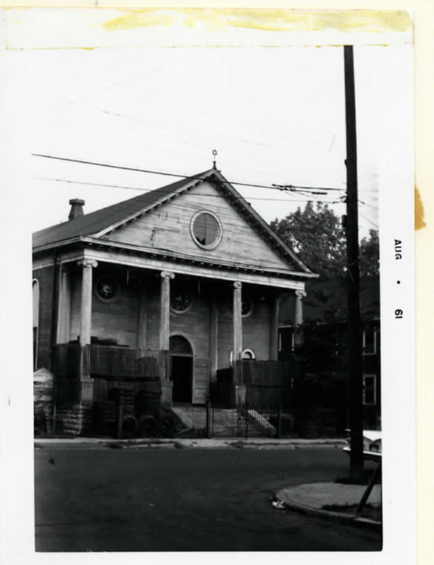Sons of Zion Synagogue, 150 State Street, perspective view